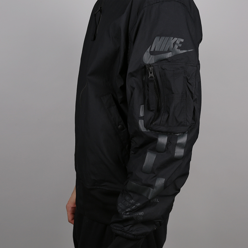 мужская черная двустороняя куртка Nike AF1 Men's Reversible Jacket AH2033-010 - цена, описание, фото 3